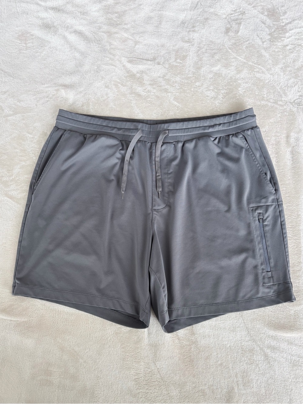 Original Penguin Sport Men's Gray Athletic Drawstring Shorts